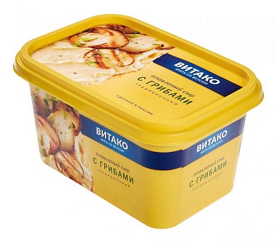 Сыр плавленый в ванночке с грибами  400г