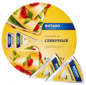 Сыр плавленый Сливочный 140г