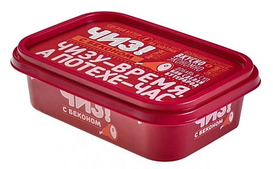 Продукт плавленый с сыром и беконом, 180г.